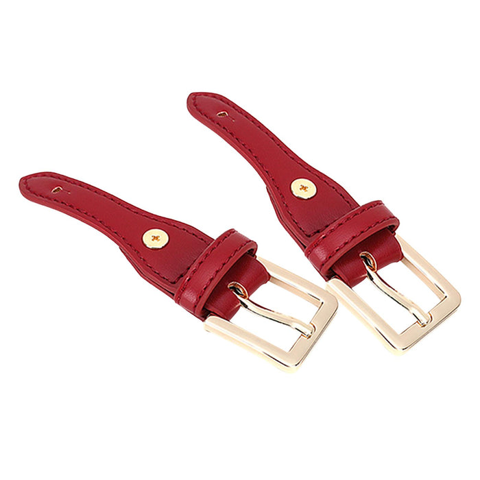 Crofta 2 Pieces Bag Strap Fastener Buckle Adjustable Bag Shoulder Strap Pin Buckles Red