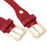 Crofta 2 Pieces Bag Strap Fastener Buckle Adjustable Bag Shoulder Strap Pin Buckles Red