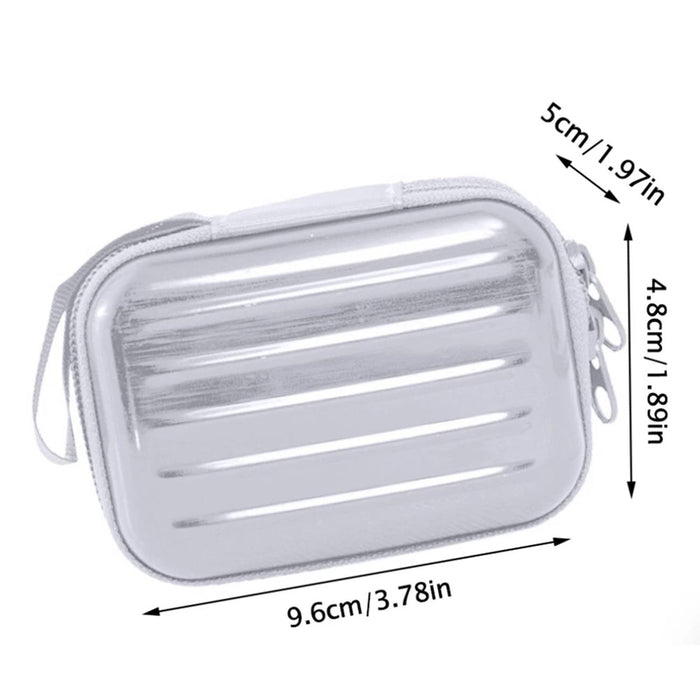 Crofta 12 Grids Essential Oil Holder Case Essential Oil Storage Bag Water Resistant Argent