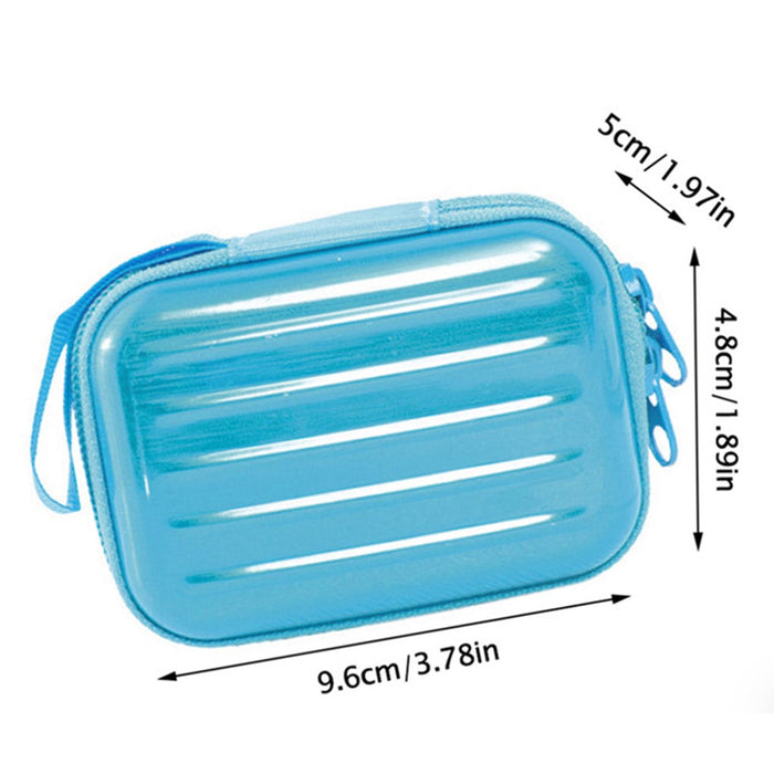 Crofta 12 Grids Essential Oil Holder Case Essential Oil Storage Bag Water Resistant Sky Blue