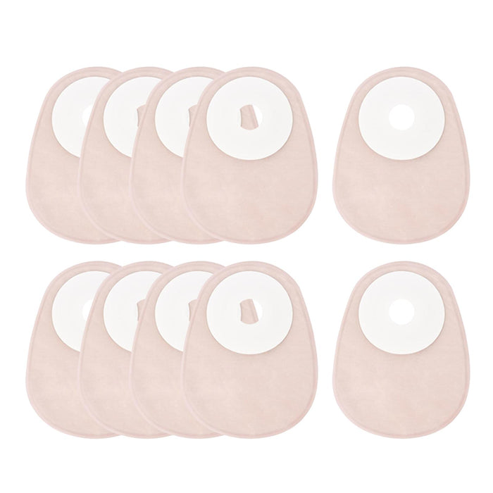 Crofta 10 Pieces Ostomy Bag Drainable Equipment Durable Comfortable Colostomy Pouch