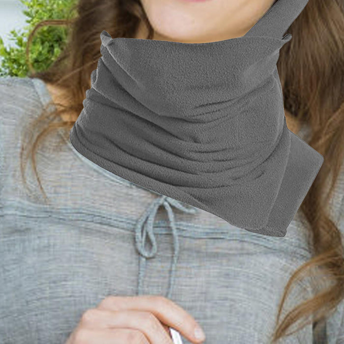 Crofta Airplane Travel Neck Pillow Neck Protection for Unisex Woman or Men Portable Grey