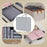 Crofta Compression Packing Cube Packing Organizer Smooth Two Way Zipper Collapsible Grey 40x30x12cm