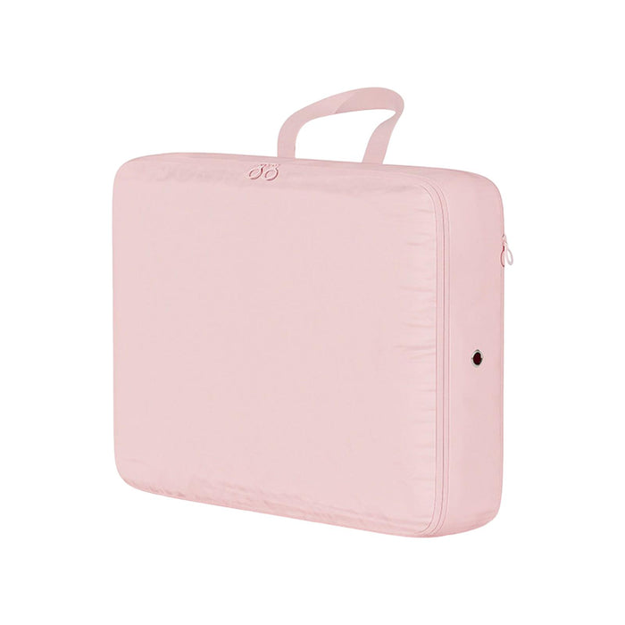 Crofta Compression Packing Cube Packing Organizer Smooth Two Way Zipper Collapsible Pink 40x30x12cm