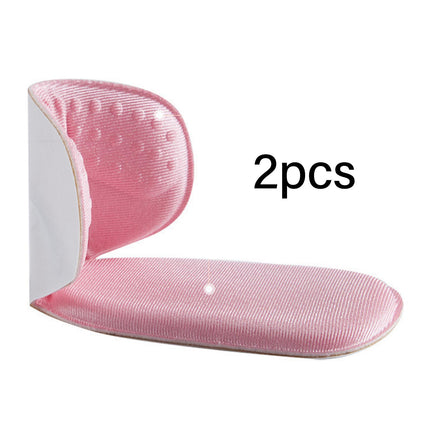 Crofta 2 Pieces Heel Cushion Pads High Heel Pads Back Stickers Foot Heel Protectors pink