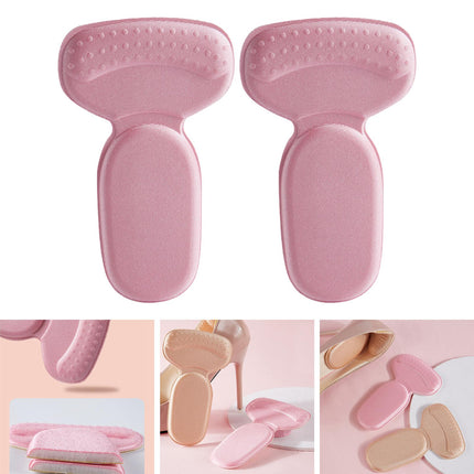 Crofta 2 Pieces Heel Cushion Pads High Heel Pads Back Stickers Foot Heel Protectors pink