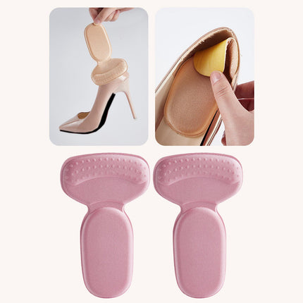 Crofta 2 Pieces Heel Cushion Pads High Heel Pads Back Stickers Foot Heel Protectors pink