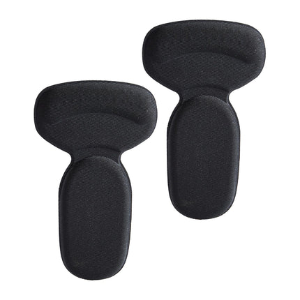 Crofta 2 Pieces Heel Cushion Pads High Heel Pads Back Stickers Foot Heel Protectors black