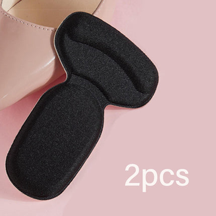 Crofta 2 Pieces Heel Cushion Pads High Heel Pads Back Stickers Foot Heel Protectors black