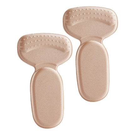 Crofta 2 Pieces Heel Cushion Pads High Heel Pads Back Stickers Foot Heel Protectors beige