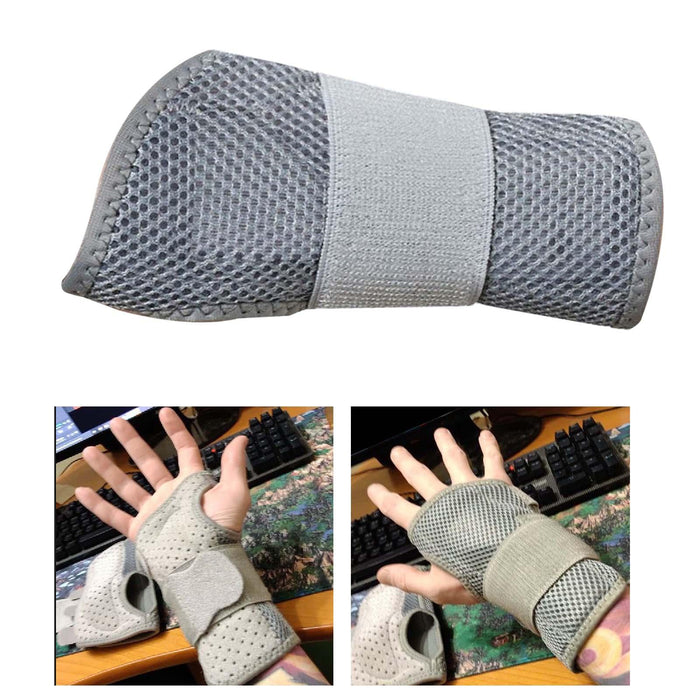 Crofta Wrist Support Strap Protector Wrist Wraps for Fitness Athletic Pain Sprained Right Hand M