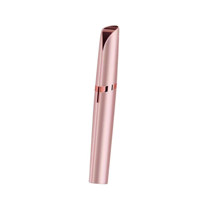 Crofta Women's Electric Eyebrow Trimmer Mini Facial Hair Remover for Lips Body Nose Rose Gold