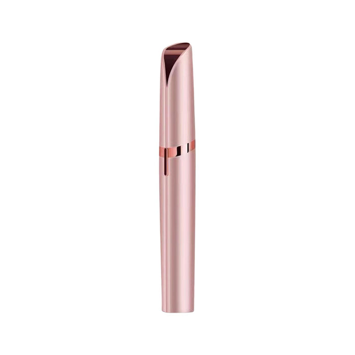 Crofta Women's Electric Eyebrow Trimmer Mini Facial Hair Remover for Lips Body Nose Rose Gold