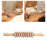 Crofta Wooden Massage Roller Portable Professional 9 Wheels for Body Shoulders Arms