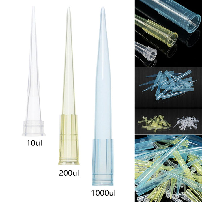 Crofta 1000 Pieces Pipette Tips Wide Mouth Professional Universal Nozzle Tip White 10ul