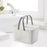 Crofta Bathroom Shower Caddy Basket with Handle Storage Bin Ventilated for Camping Gym White