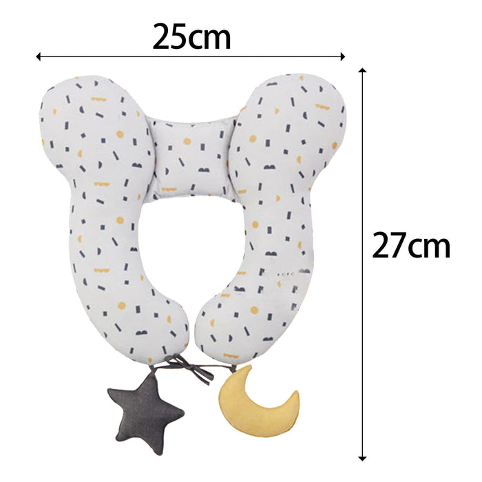 Crofta Baby Neck Support Pillow Cute Cartoon Soft Neck Pillow for Airplane Home Style A