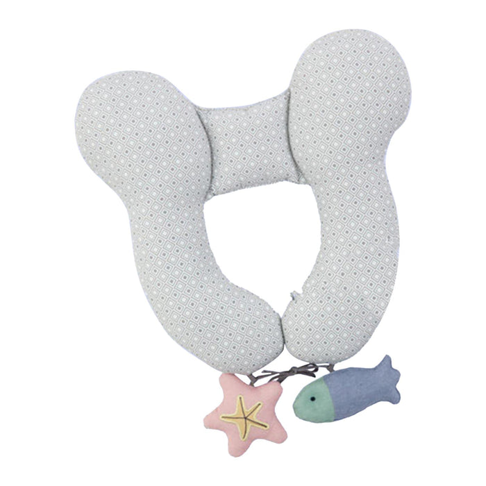 Crofta Baby Neck Support Pillow Cute Cartoon Soft Neck Pillow for Airplane Home Style C