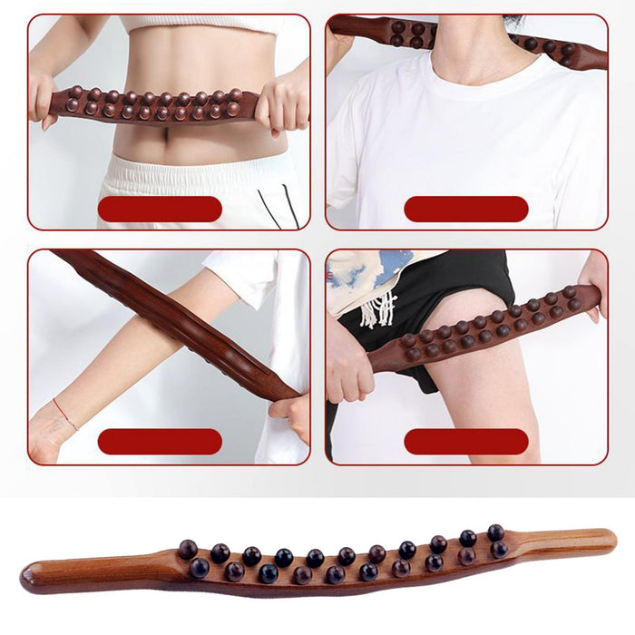 Crofta Wooden Gua Sha Scraping Massage Tool Length 58cm Portable for Body Legs Arms