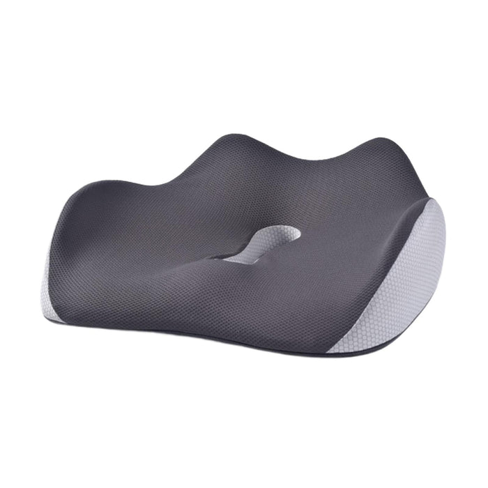 Crofta Memory Foam Seat Cushion Soft Chair Pad for Home Computer Desk Chair Driving Gray