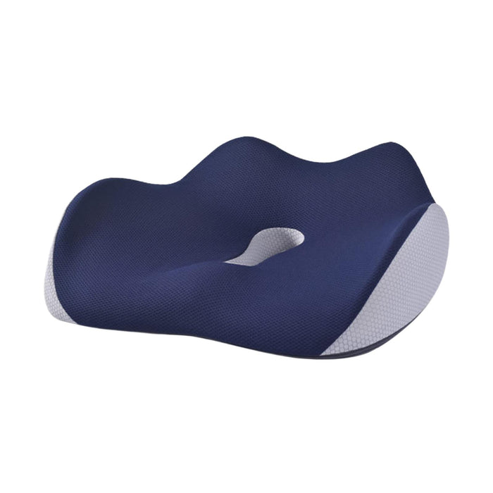 Crofta Memory Foam Seat Cushion Soft Chair Pad for Home Computer Desk Chair Driving Blue