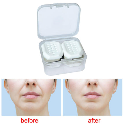 Crofta 2 Pieces Jaw Exerciser Silicone Double Chin Reducer for Beginner Men Women 60lbs