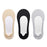 Crofta 1 Pair No Show Socks Soft Invisible Hidden Thin Socks for Flats Sneakers Men White