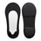 Crofta 1 Pair No Show Socks Soft Invisible Hidden Thin Socks for Flats Sneakers Men Black