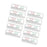 Crofta 10 Pieces UVC Light Test Card PVC Easy to Use 3 in1 UV Dosage Indicator Card