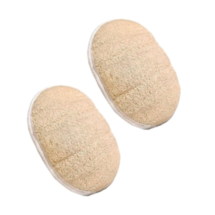 Crofta 2 Pieces Loofah Body Scrubber Pad for Deep Cleansing Body Wash Women and Men Oval Shower Sponge