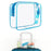 Crofta Clear Makeup Bag Bag for Essentials Traveling Bathroom Blue