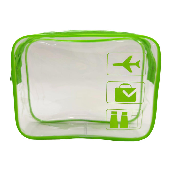 Crofta Clear Makeup Bag Bag for Essentials Traveling Bathroom Green