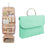 Crofta Waterproof Toiletry Bag Hanging Travel Makeup Bag Cosmetic Bag for Daily Use Green