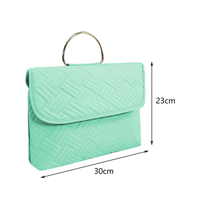 Crofta Waterproof Toiletry Bag Hanging Travel Makeup Bag Cosmetic Bag for Daily Use Green