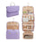 Crofta Waterproof Toiletry Bag Hanging Travel Makeup Bag Cosmetic Bag for Daily Use Purple