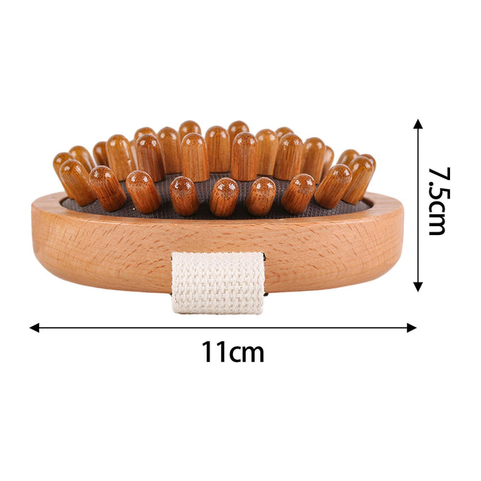 Crofta Wooden Massage Body Brush Multi Functional Body Massager for Waist Neck Back