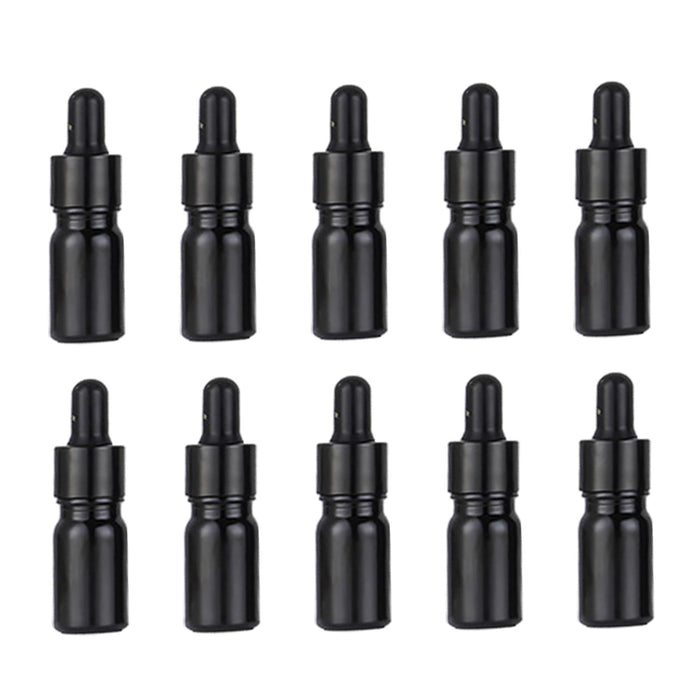 Crofta 10Pcs Mini Essential Oil Bottles Perfume Vial for Perfume Armatherapy Travel 5ml