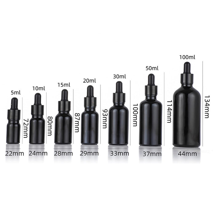 Crofta 10Pcs Mini Essential Oil Bottles Perfume Vial for Perfume Armatherapy Travel 5ml