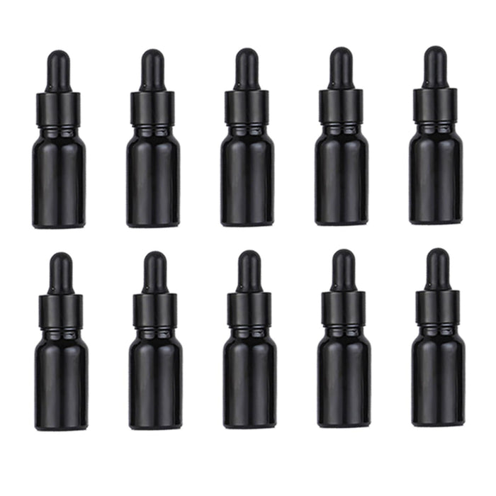 Crofta 10Pcs Mini Essential Oil Bottles Perfume Vial for Perfume Armatherapy Travel 10ml