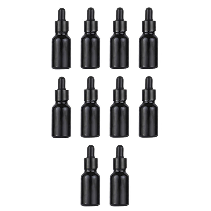 Crofta 10Pcs Mini Essential Oil Bottles Perfume Vial for Perfume Armatherapy Travel 15ml