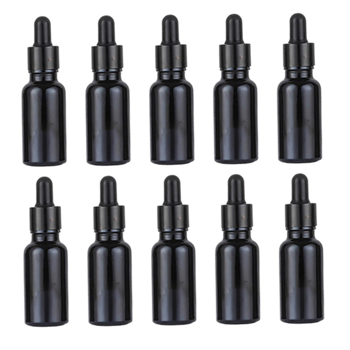 Crofta 10Pcs Mini Essential Oil Bottles Perfume Vial for Perfume Armatherapy Travel 20ml