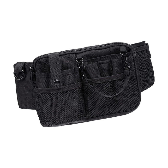 Crofta Nurse Pouch Waist Bag Apron Hip Bag Utility Waist Pack Nurse Tool Belt Pouch Black