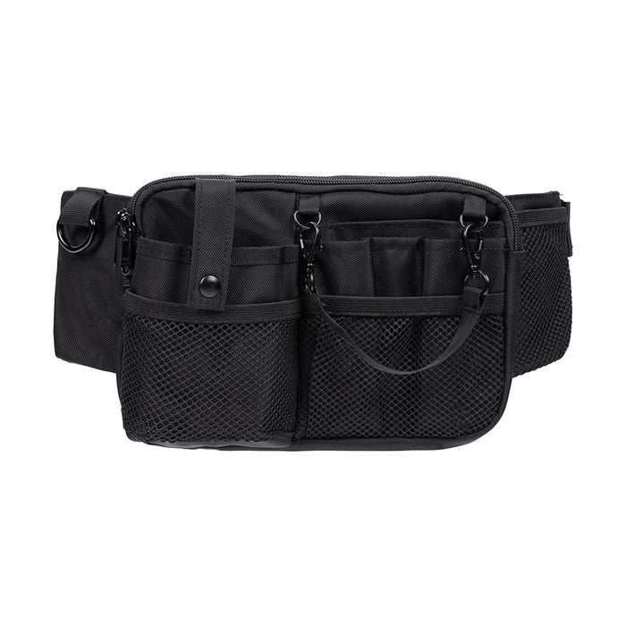 Crofta Nurse Pouch Waist Bag Apron Hip Bag Utility Waist Pack Nurse Tool Belt Pouch Black