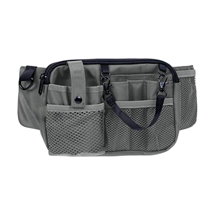 Crofta Nurse Pouch Waist Bag Apron Hip Bag Utility Waist Pack Nurse Tool Belt Pouch Gray