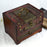 Crofta Wooden Jewelry Box Trinket Container with Mirror Antique Jewelry Case Holder Style B