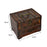 Crofta Wooden Jewelry Box Trinket Container with Mirror Antique Jewelry Case Holder Style D