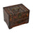 Crofta Wooden Jewelry Box Trinket Container with Mirror Antique Jewelry Case Holder Style D