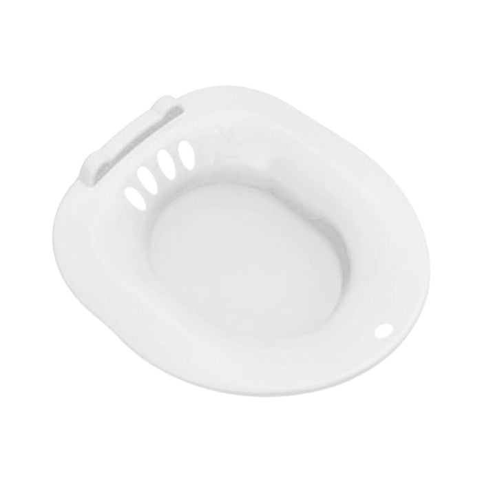 Crofta Women Toilet Seat Sitz Bath with Drain Holes for Future Mum Who Cannot Squat