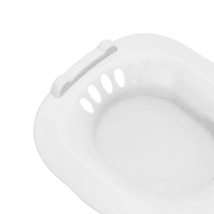 Crofta Women Toilet Seat Sitz Bath with Drain Holes for Future Mum Who Cannot Squat