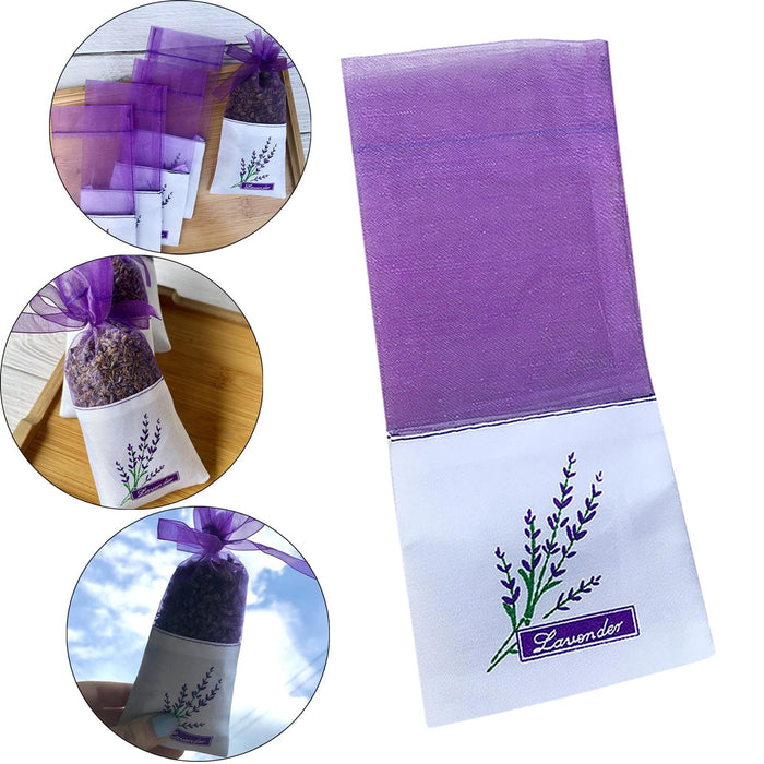 Crofta Empty Sachet Bag Durable Storage Gauze Bags for Lavender Spice Gift Wrap Bag